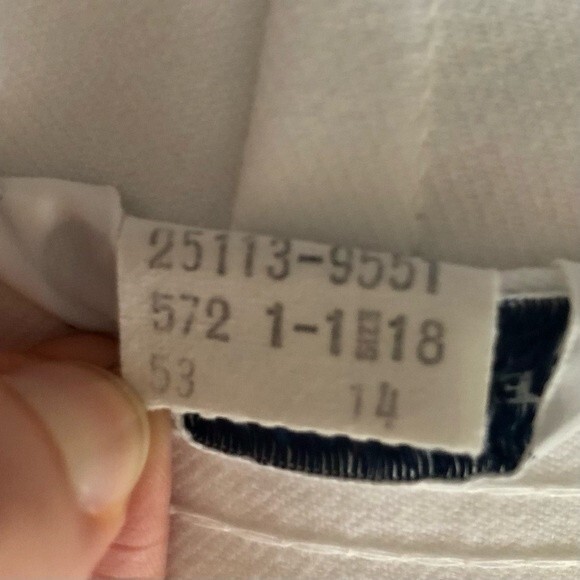 Vintage 70s 80s Levi's White Bend Over Pants Trousers High Waisted Size 14 - Picture 7 of 7